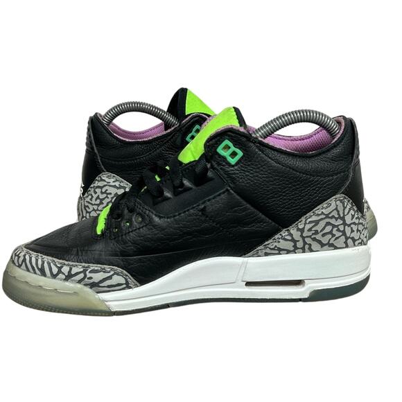 Air Jordan 3 Retro GS Electric Green Joker DA2304-003 Lot Size 6Y Women's 7.5 - Picture 5 of 9